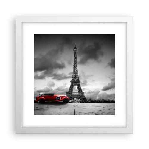 Poster in einem weißen Rahmen - Vor nicht allzu langer Zeit in Paris - 30x30 cm