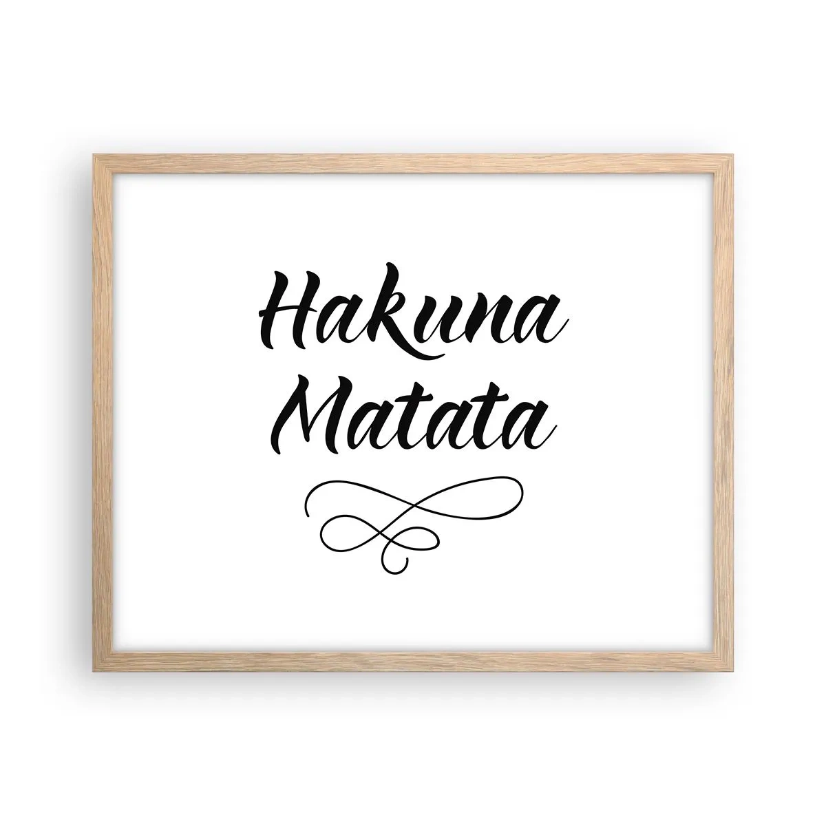 Poster in einem Rahmen aus heller Eiche - Bester Ratschlag - 50x40 cm