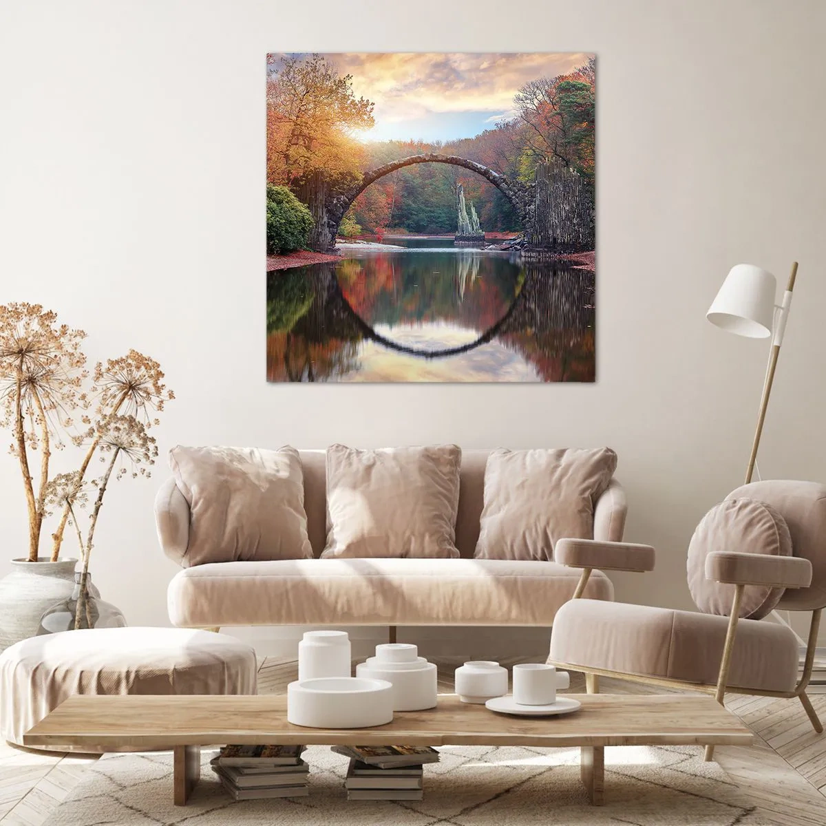 Bild auf Leinwand - Leinwandbild - Auf der anderen Seite des Spiegels - 40x40 cm