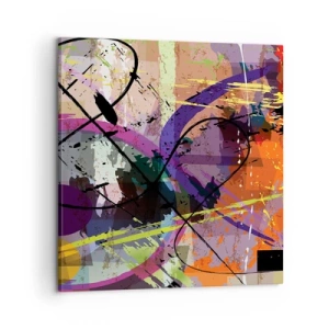 Bild auf Leinwand - Leinwandbild - Du kannst geradeaus oder umhergehen - 60x60 cm