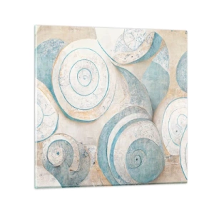 Glasbild - Bild auf glas - Was verbirgt sich in der Muschel? - 30x30 cm