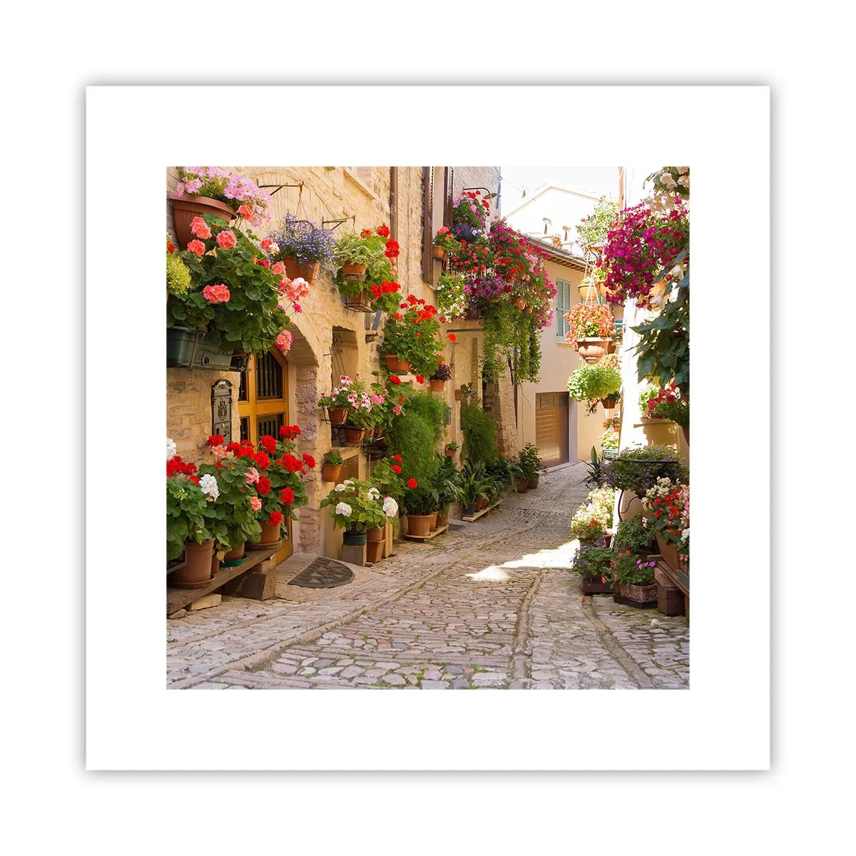 Poster - In der Flut Blumen - 30x30 cm