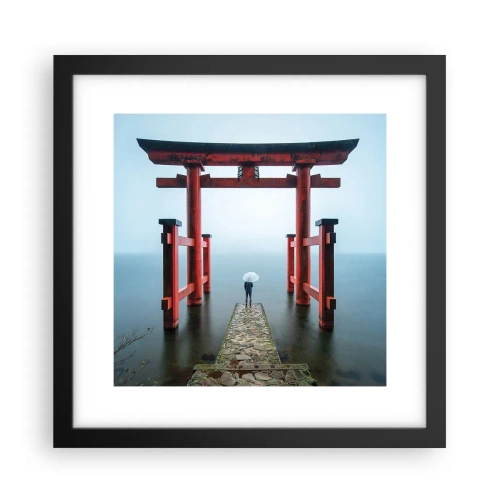 Poster in einem schwarzem Rahmen - Japanische Träumerei - 30x30 cm
