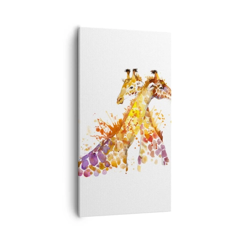 Bild auf Leinwand - Leinwandbild - Ist es Freundschaft oder ist es Baby? - 55x100 cm