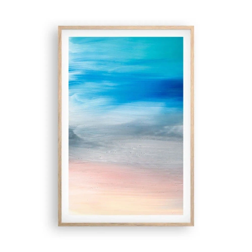 Poster in einem Rahmen aus heller Eiche - Elemente: Luft - 61x91 cm