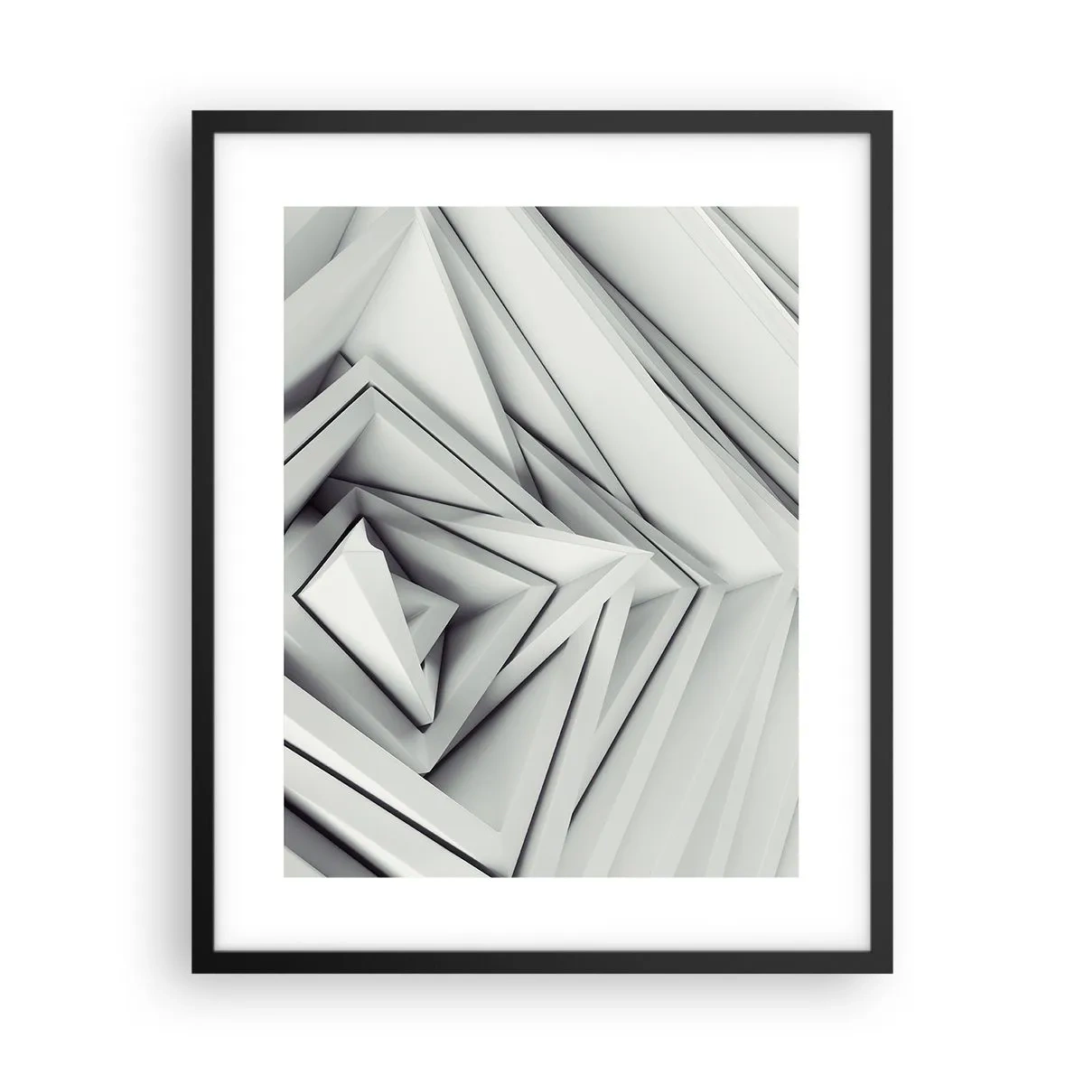 Poster in einem schwarzem Rahmen - Spitzwinklige Knospen - 40x50 cm