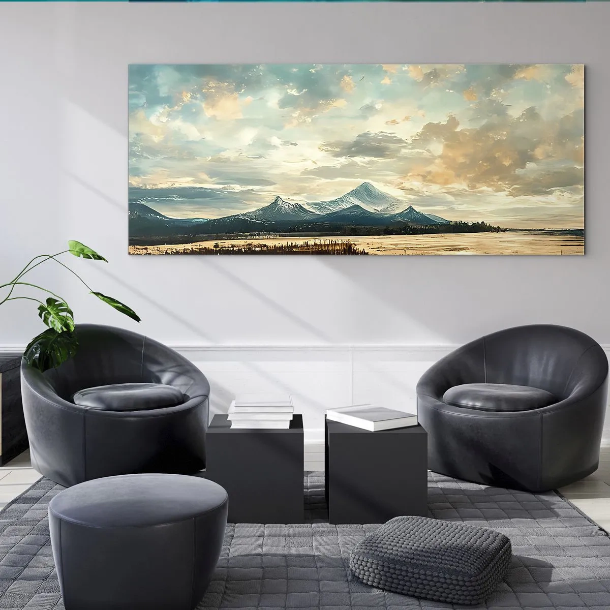Glasbild - Bild auf glas - Unter dem Schutz des Himmels - 100x40 cm