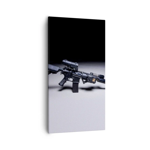 Bild auf Leinwand - Leinwandbild - dunkler Ritter - 55x100 cm