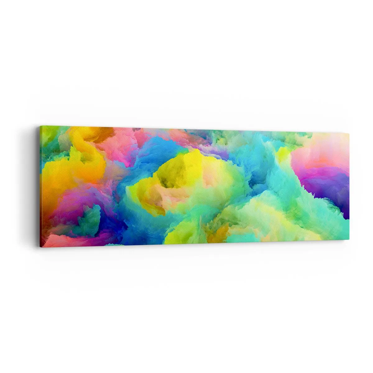 Bild auf Leinwand - Leinwandbild - Regenbogen unten - 90x30 cm