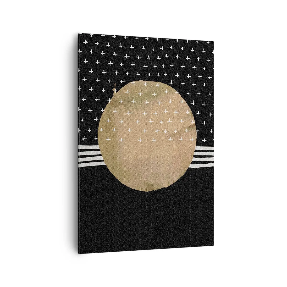 Bild auf Leinwand - Leinwandbild - Komposition: Galaxienflagge - 70x100 cm