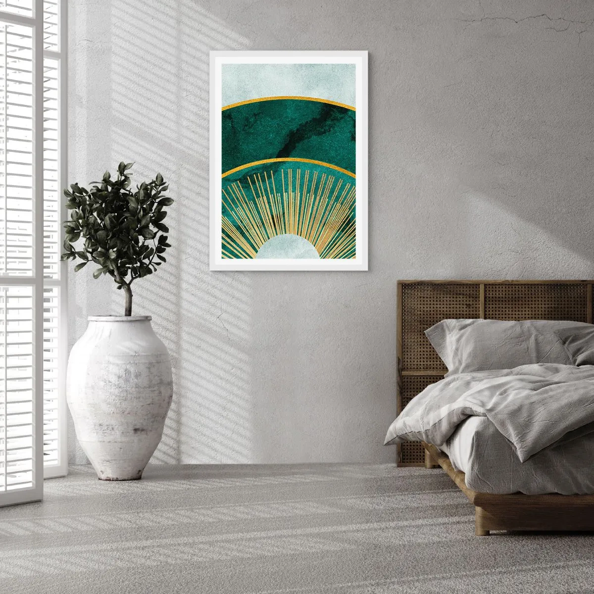 Poster in einem weißen Rahmen - Anderes Sonnensystem - 30x40 cm