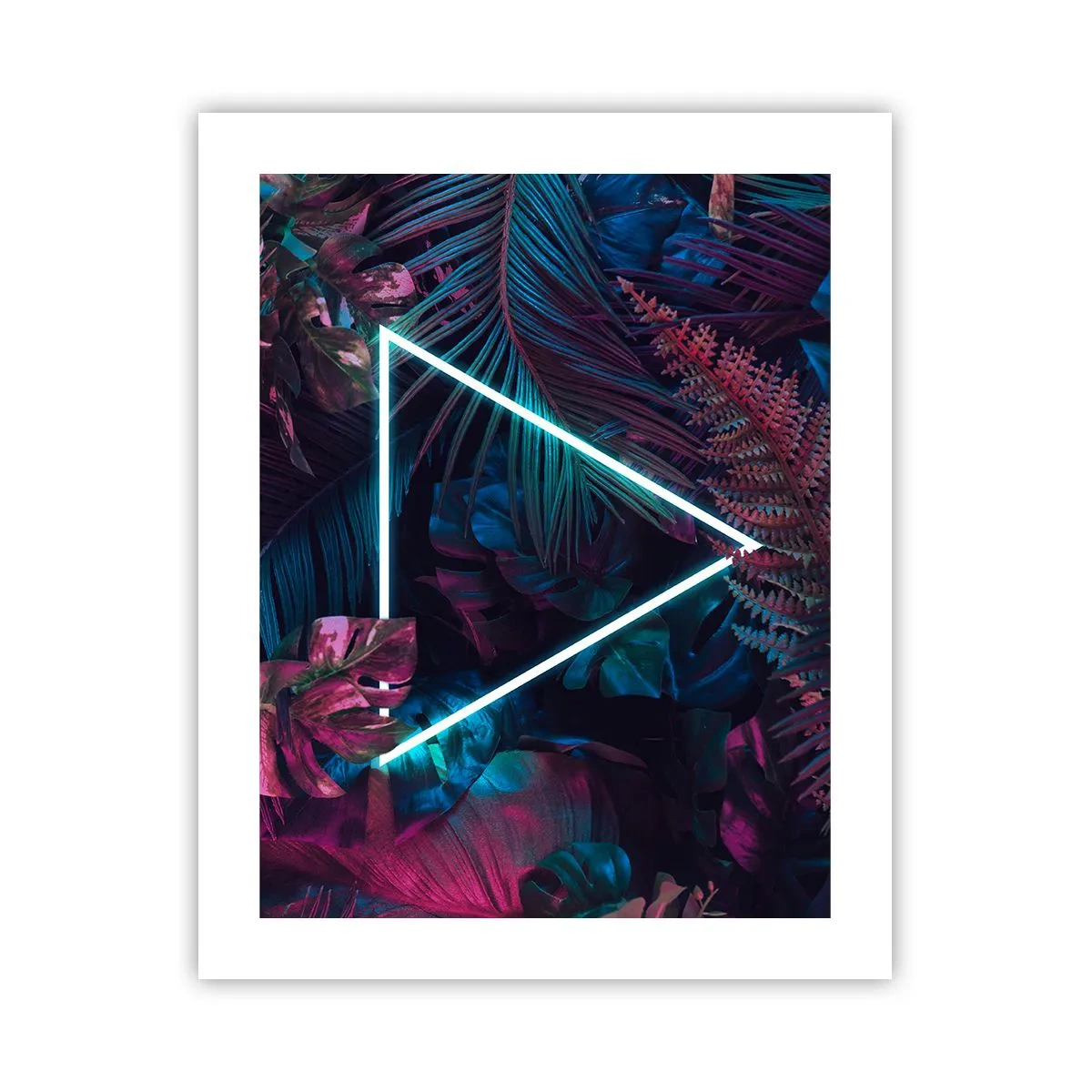 Poster - Garten im Disco-Stil - 40x50 cm