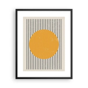 Poster in einem schwarzem Rahmen - Die Kraft der Einfachheit - 40x50 cm