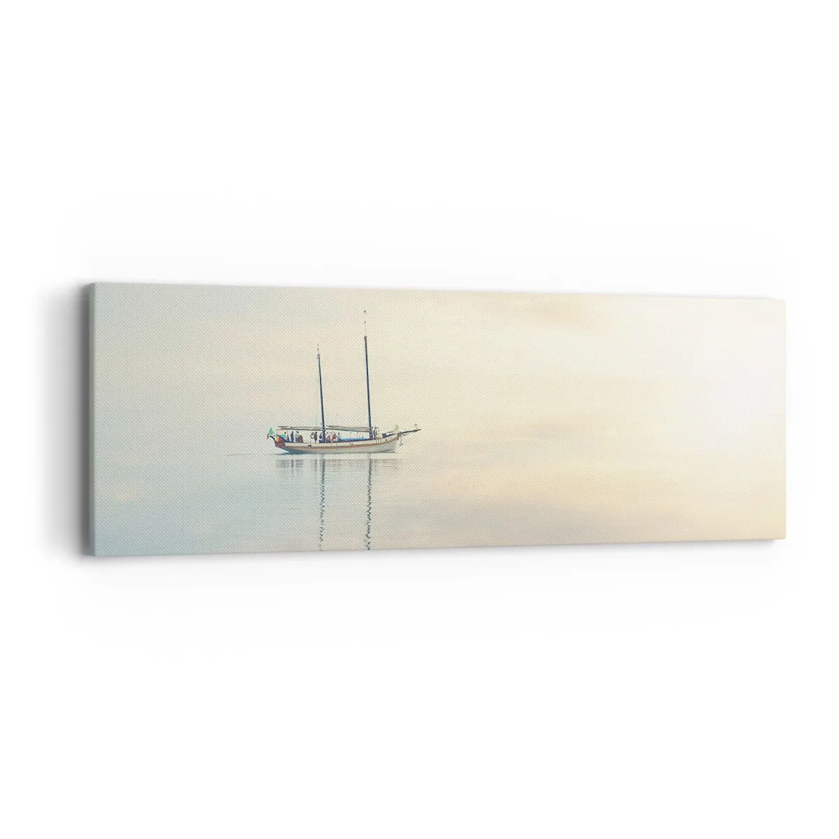 Bild auf Leinwand - Leinwandbild - Im Meer der Stille - 90x30 cm