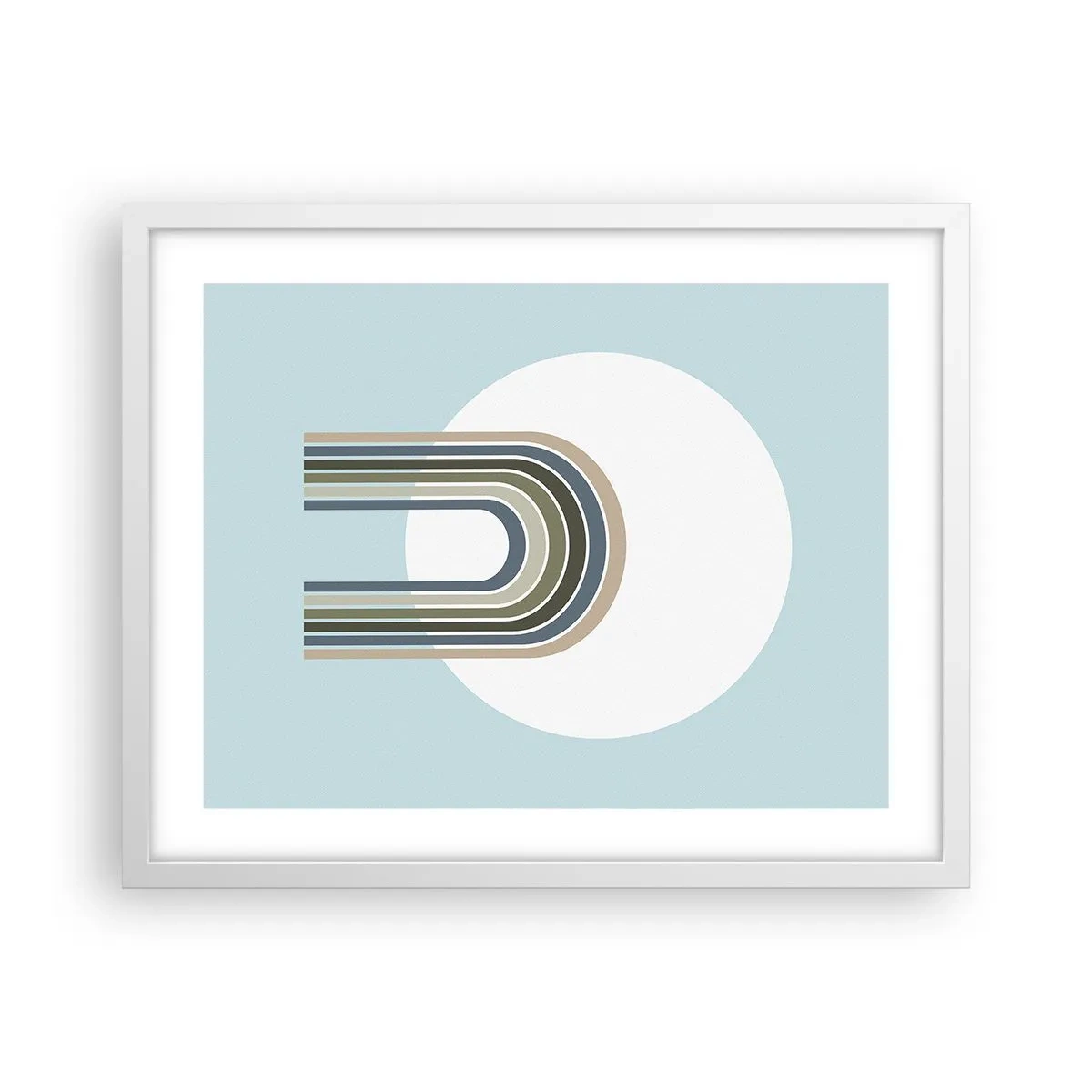 Poster in einem weißen Rahmen - Unwiderstehliche Anziehungskraft - 50x40 cm