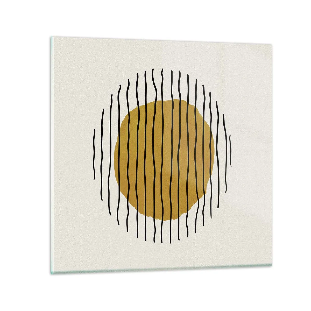 Glasbild - Bild auf glas - Abstraktion, die vor Hitze zittert - 70x70 cm