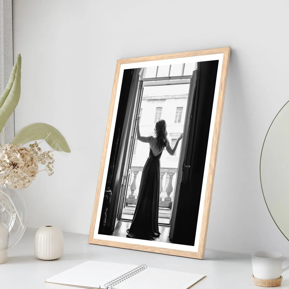 Poster in einem Rahmen aus heller Eiche - Im großen Stil - 50x70 cm
