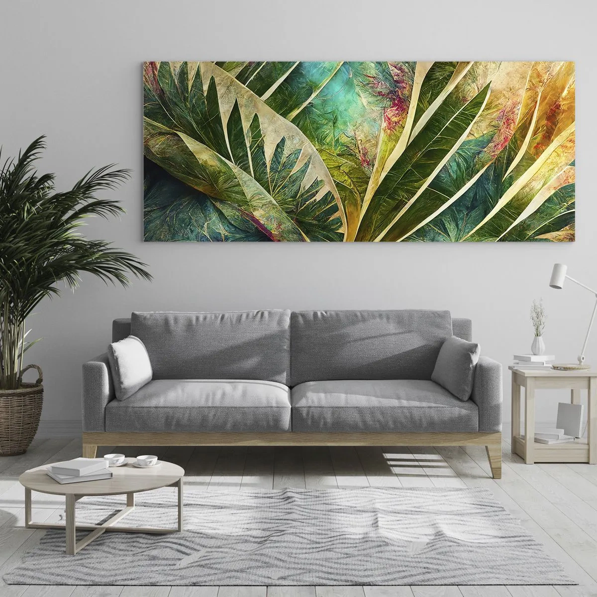 Glasbild - Bild auf glas - Farben der Tropen - 100x40 cm
