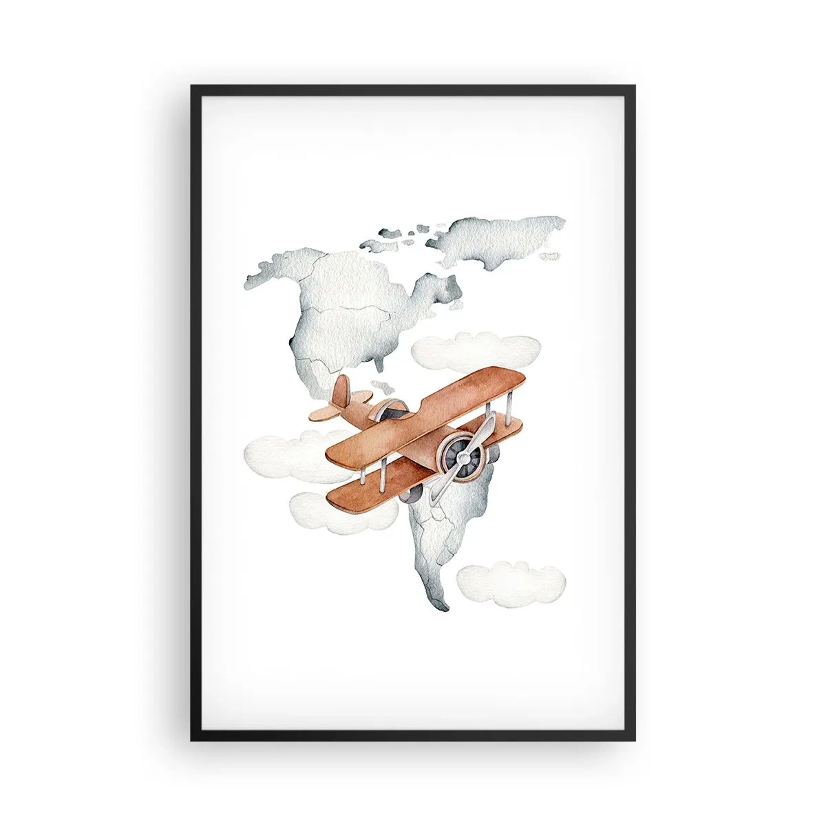 Poster in einem schwarzem Rahmen - Im Pioniergeist - 61x91 cm