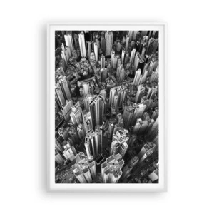 Poster in einem weißen Rahmen - Immer höher und höher - 70x100 cm