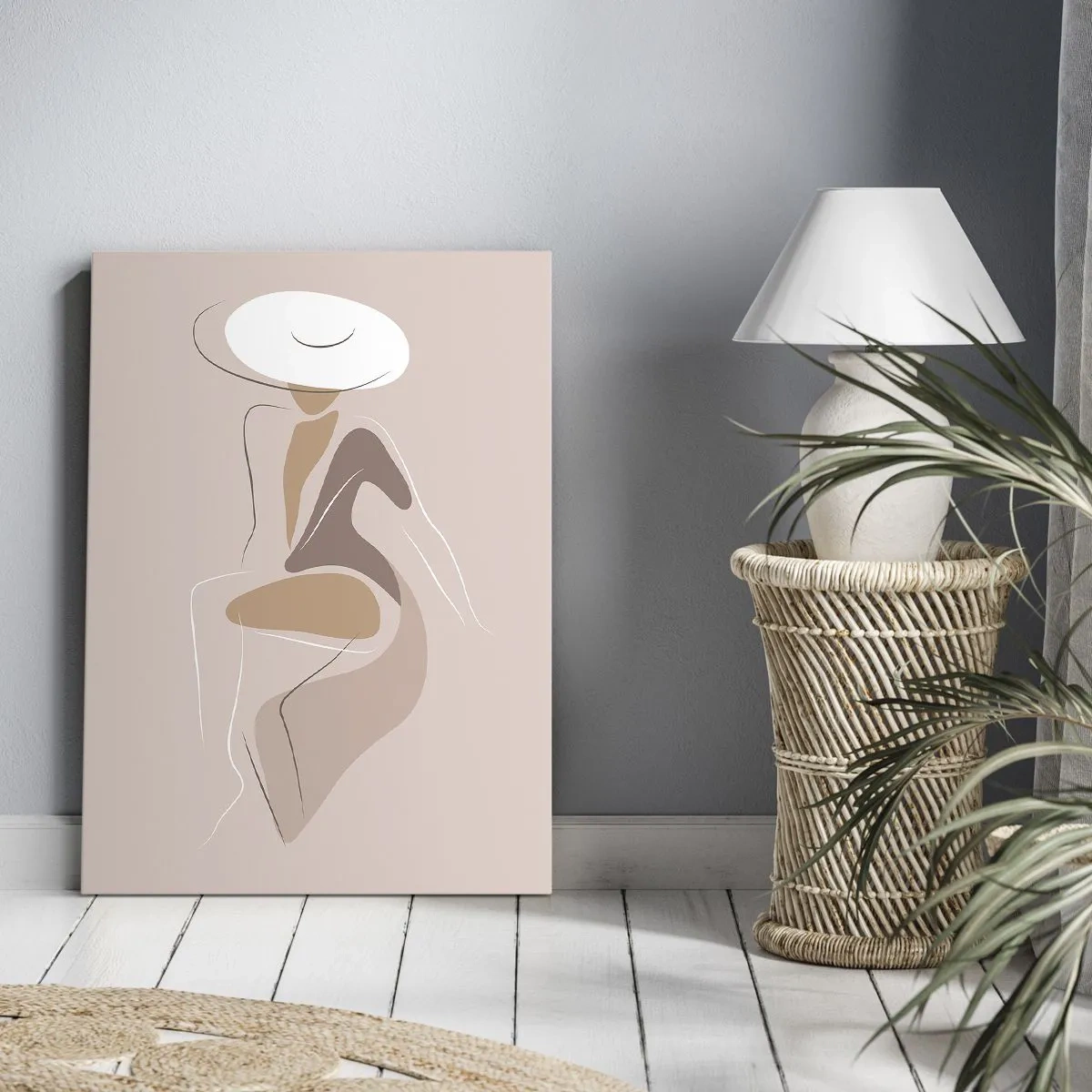 Bild auf Leinwand - Leinwandbild - Eine Dame sein - 65x120 cm