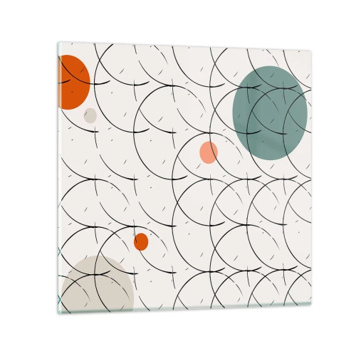 Glasbild - Bild auf glas - Im Pop-Art-Geist - 40x40 cm