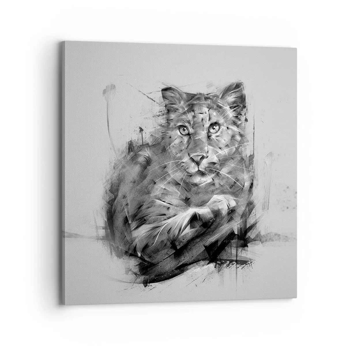 Bild auf Leinwand - Leinwandbild - Ja, ich höre aufmerksam zu - 70x70 cm