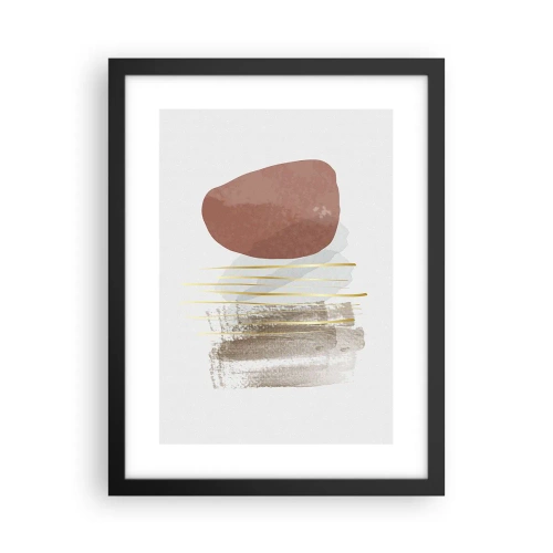 Poster in einem schwarzem Rahmen - Abstrakte Kolonnade - 30x40 cm