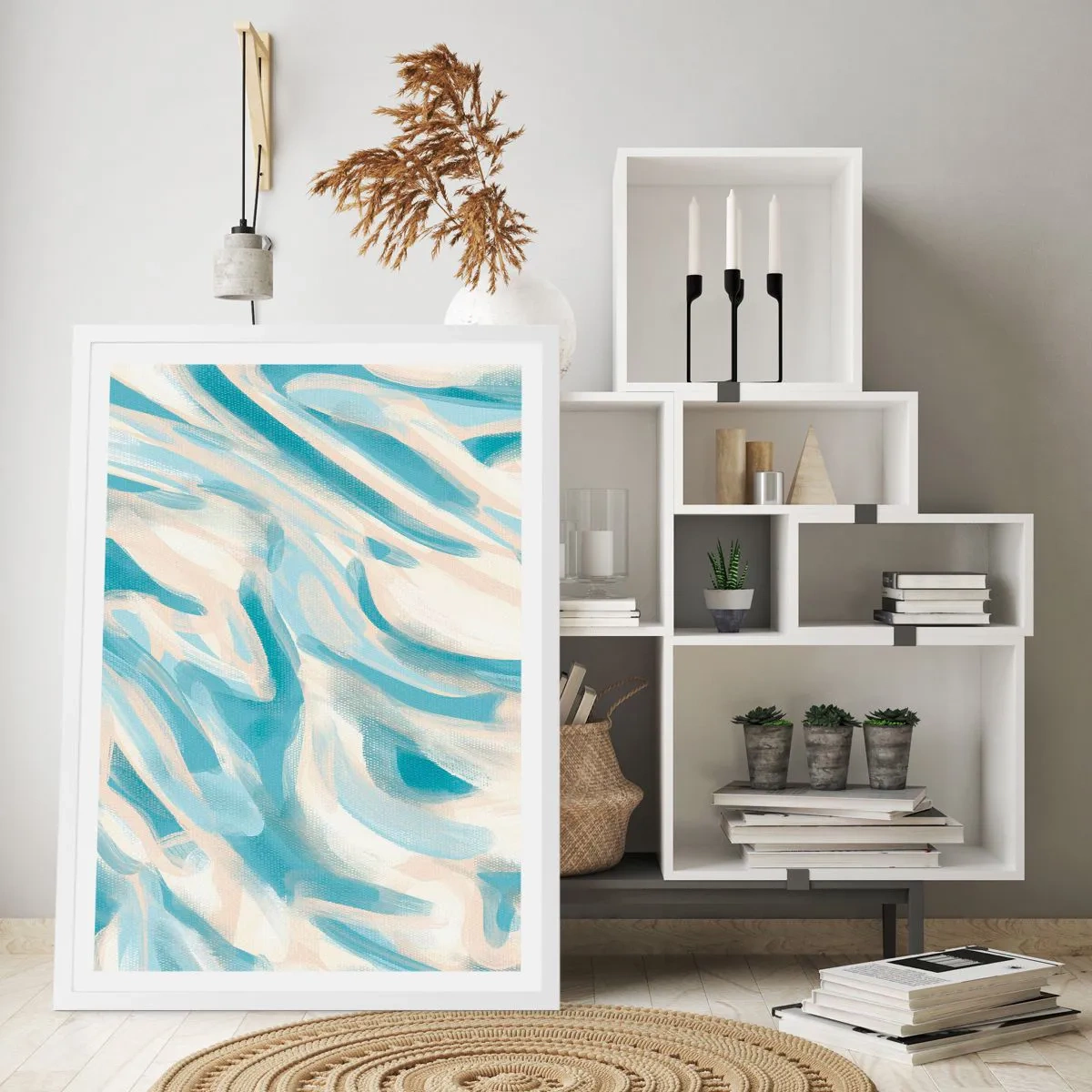 Poster in einem weißen Rahmen - Frühlingsbrisen - 40x50 cm