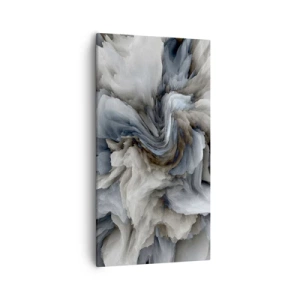 Bild auf Leinwand - Leinwandbild - Stein und Blume - 55x100 cm