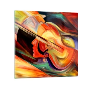 Glasbild - Bild auf glas - Alles ist gut - 60x60 cm