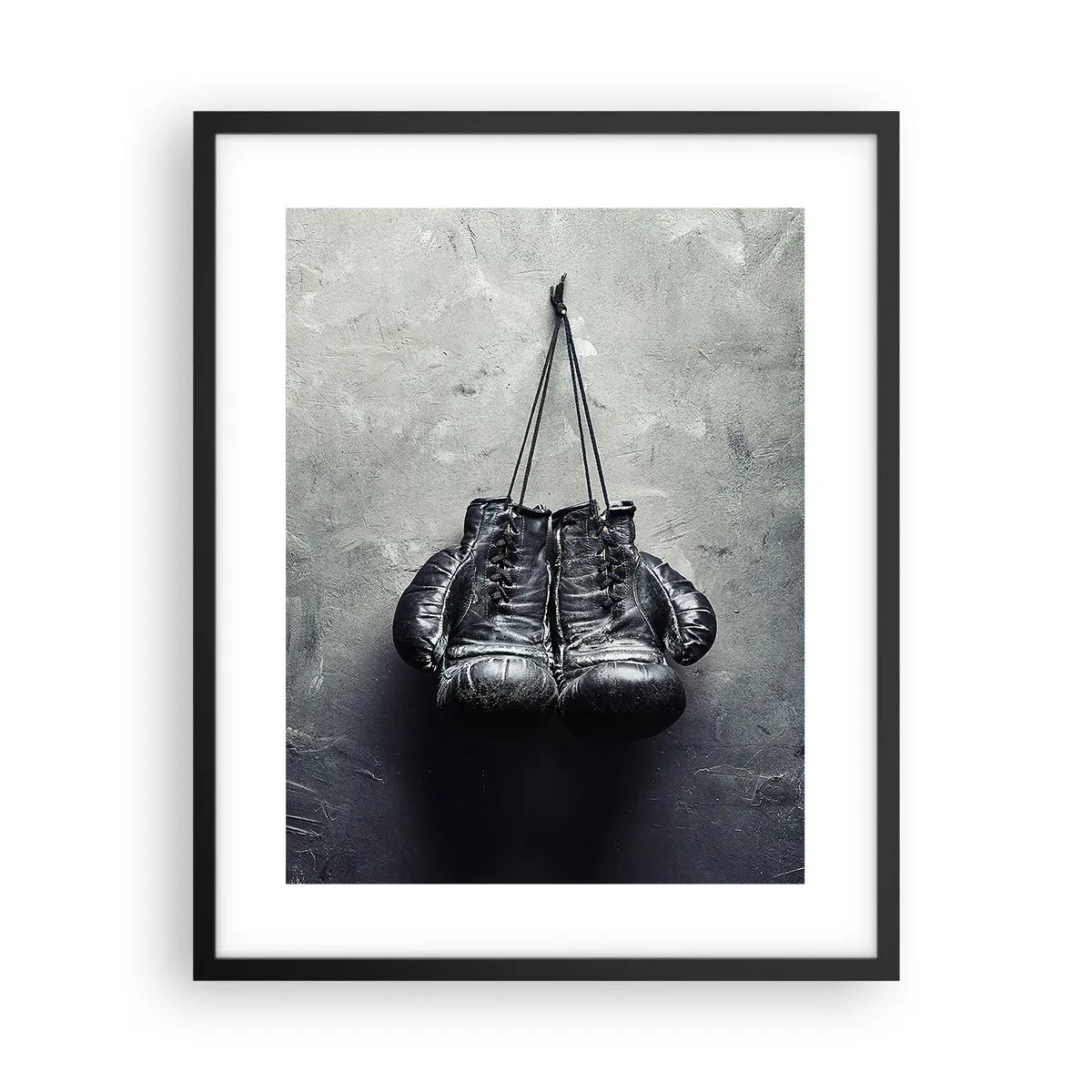 Poster in einem schwarzem Rahmen - Zeit des Kampfes und Zeit des Friedens - 40x50 cm