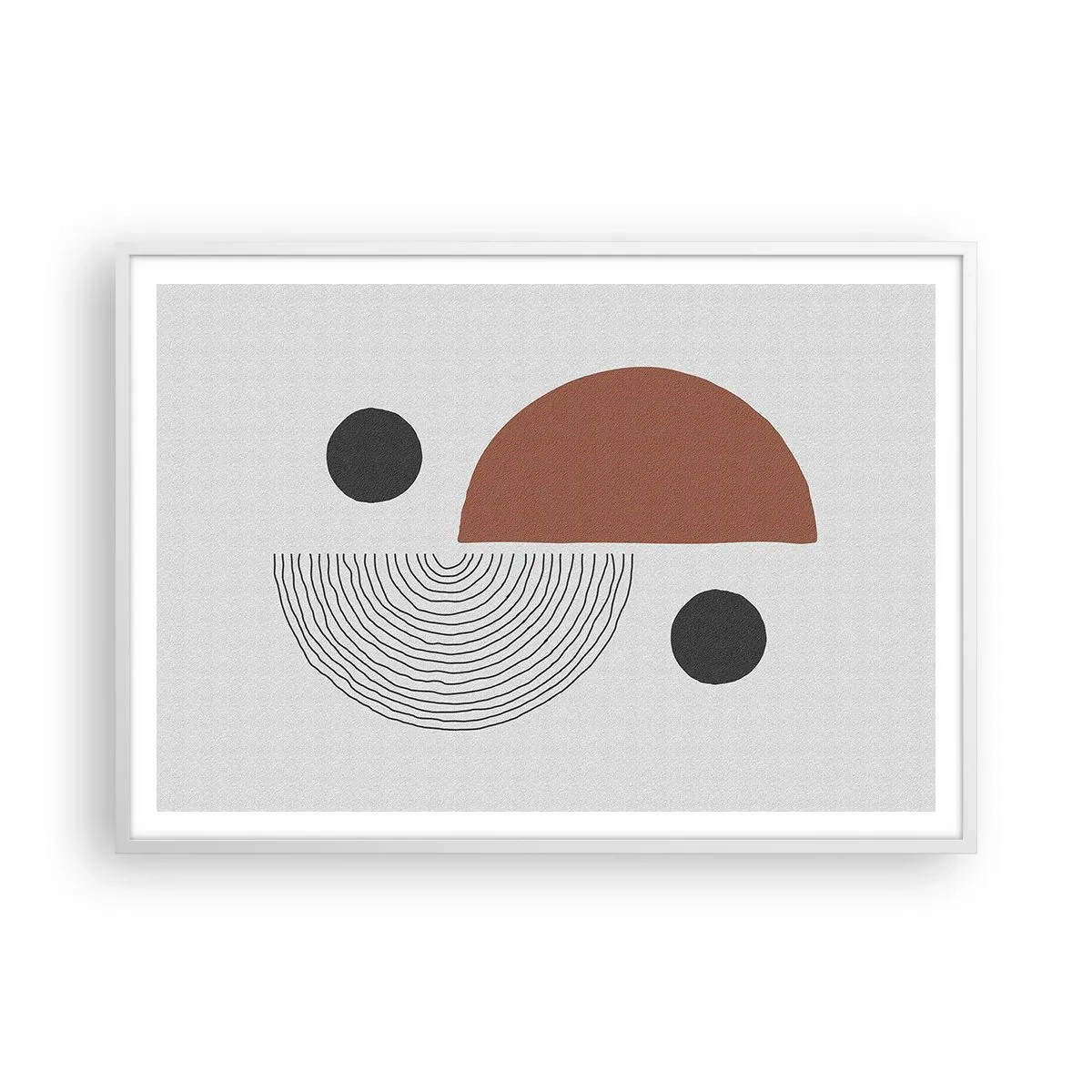 Poster in einem weißen Rahmen - Perfektion des Rades - 100x70 cm