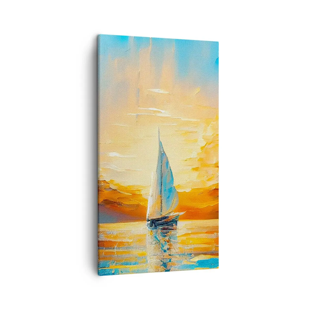 Bild auf Leinwand - Leinwandbild - In Gold segeln - 45x80 cm