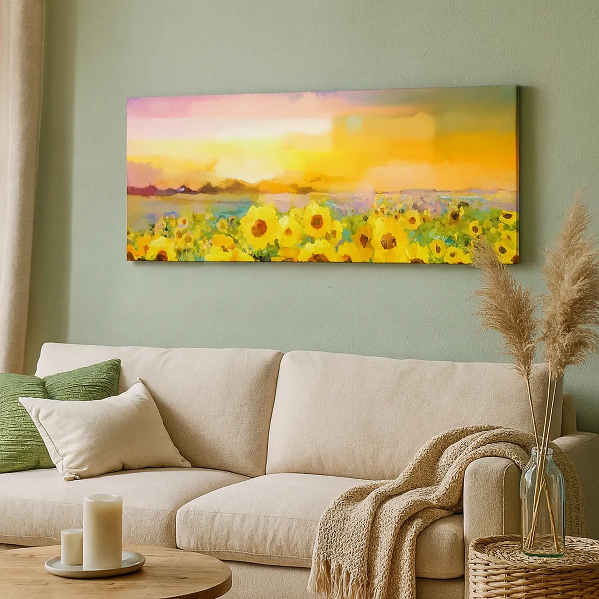 Bild auf Leinwand - Leinwandbild - Die Sonne selbst ist auf die Erde herabgestiegen - 30x30 cm