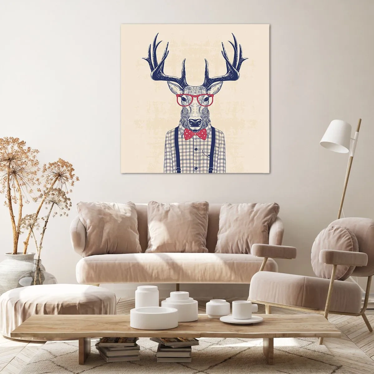 Bild auf Leinwand - Leinwandbild - Eine lustige Extravaganz - 70x70 cm