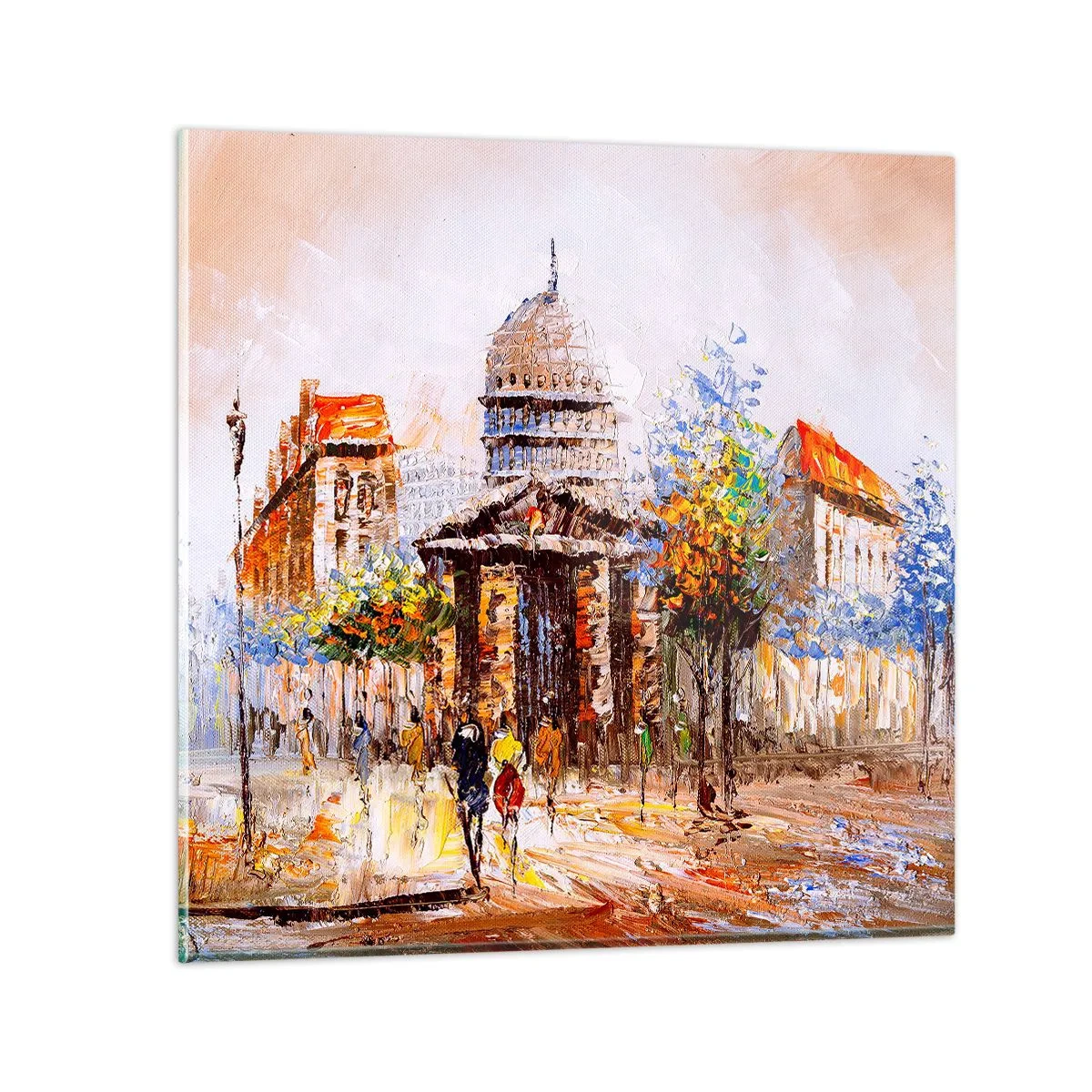 Glasbild - Bild auf glas - Pariser Spaziergang - 30x30 cm