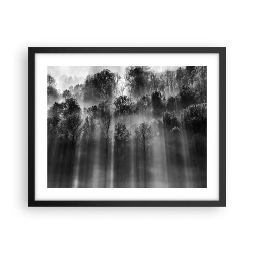 Poster in einem schwarzem Rahmen - In Lichtstrahlen - 50x40 cm