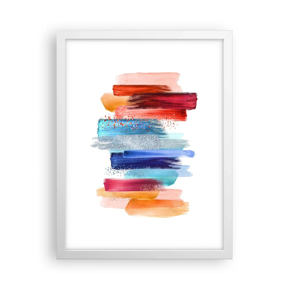 Poster in einem weißen Rahmen - Auf und ab - 30x40 cm