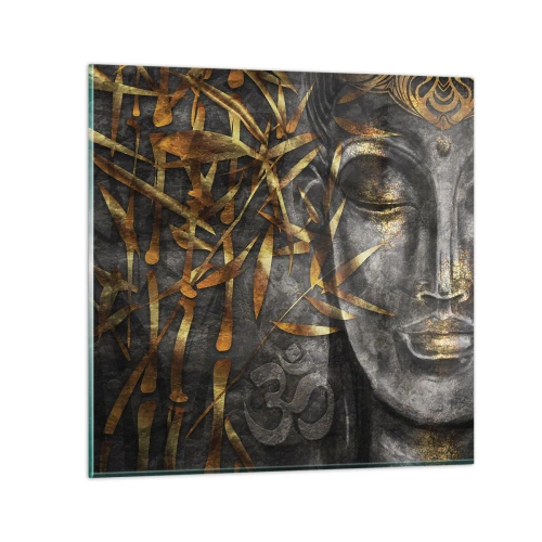 Glasbild - Bild auf glas - Fühle den Frieden - 30x30 cm