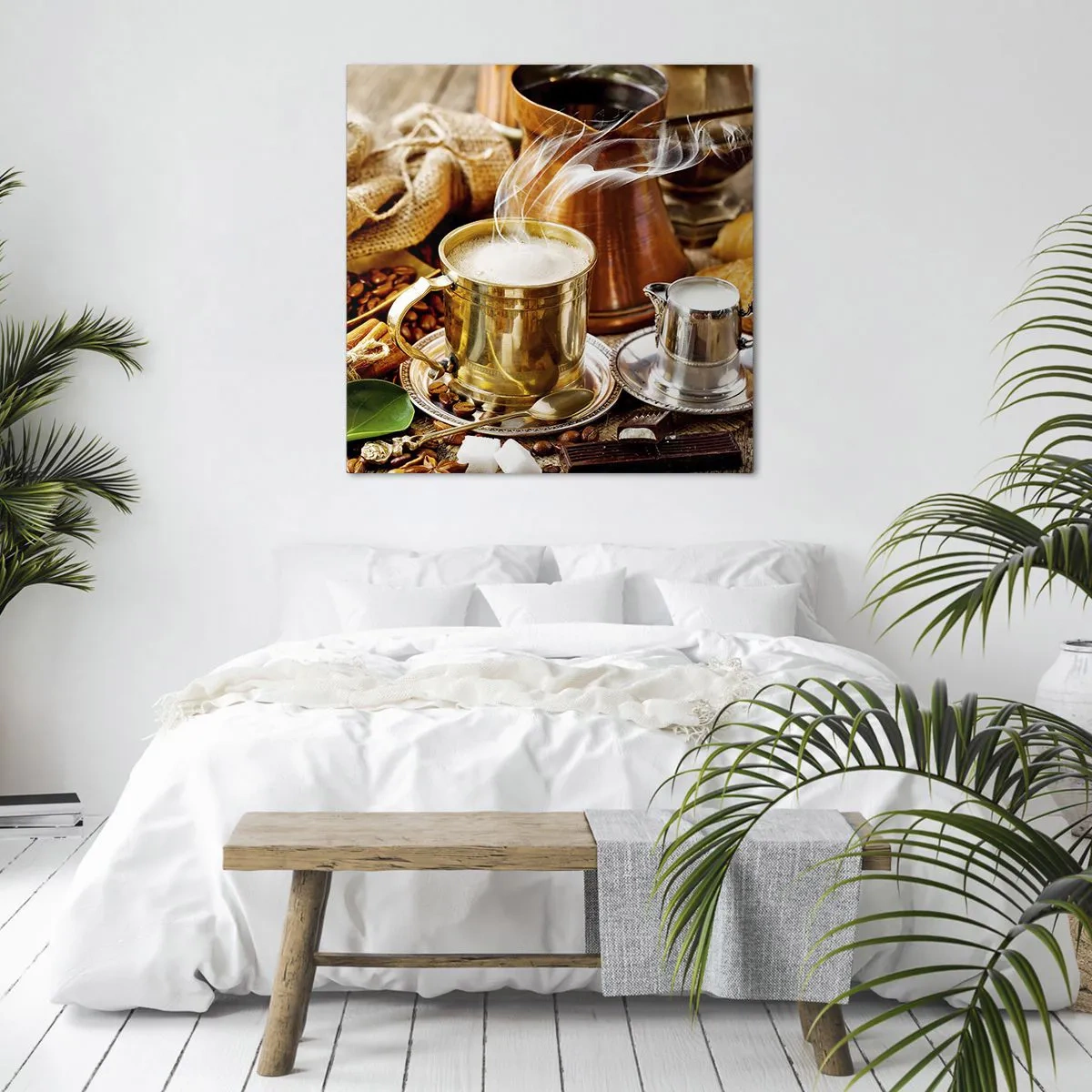 Bild auf Leinwand - Leinwandbild - Schönen Tag noch! - 70x70 cm