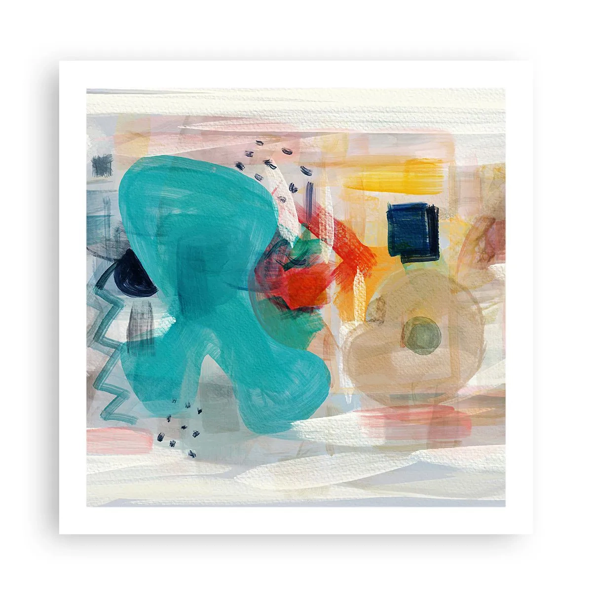 Poster - Buntes Spiel - 60x60 cm