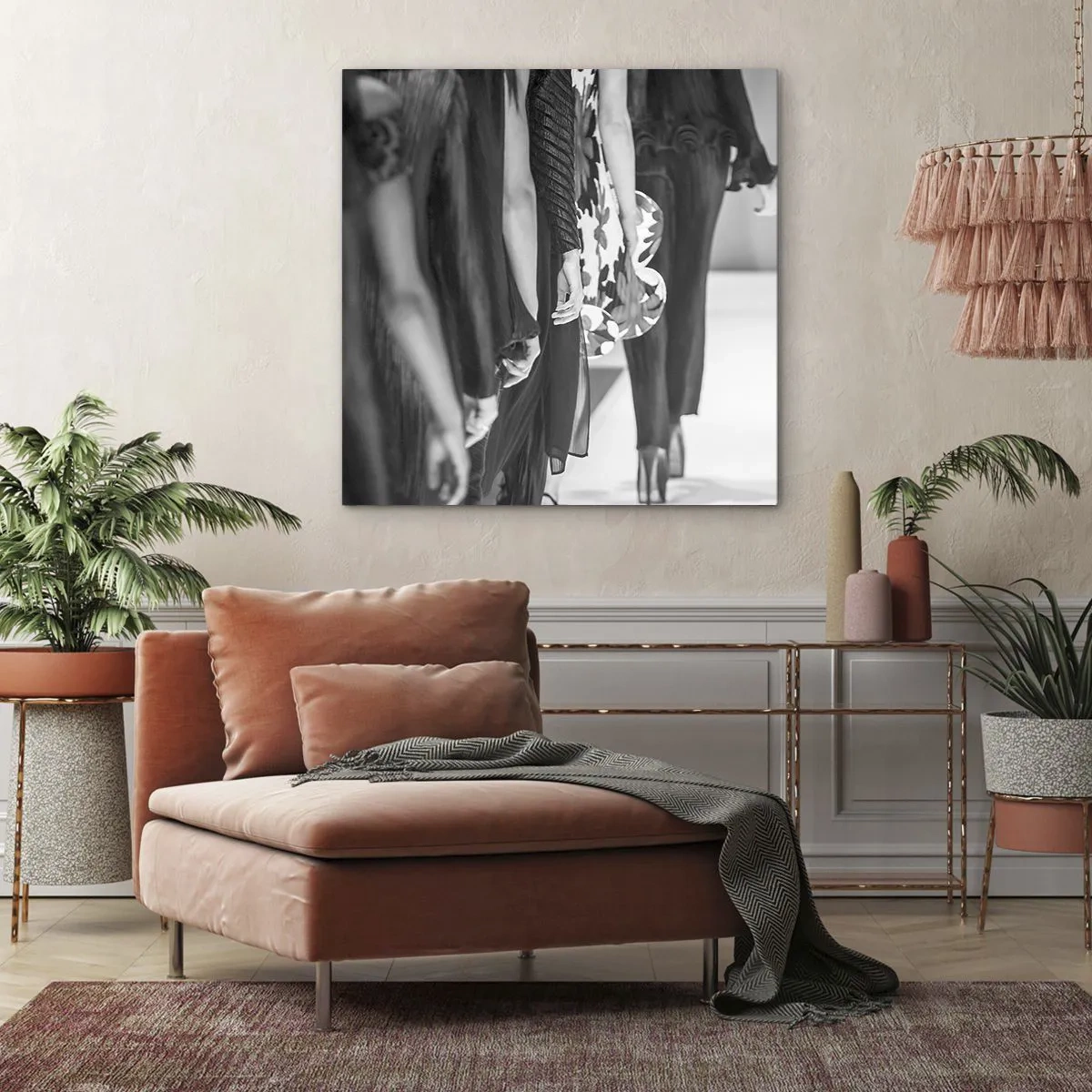 Bild auf Leinwand - Leinwandbild - Eine stilvolle Parade - 50x50 cm