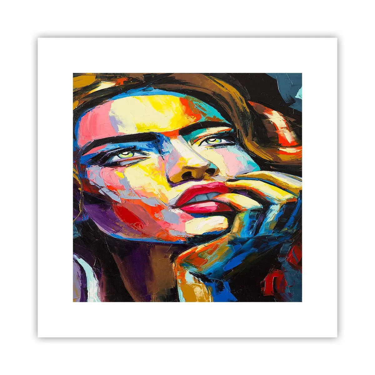Poster - Träume fliegen am Himmel wie Vögel - 30x30 cm