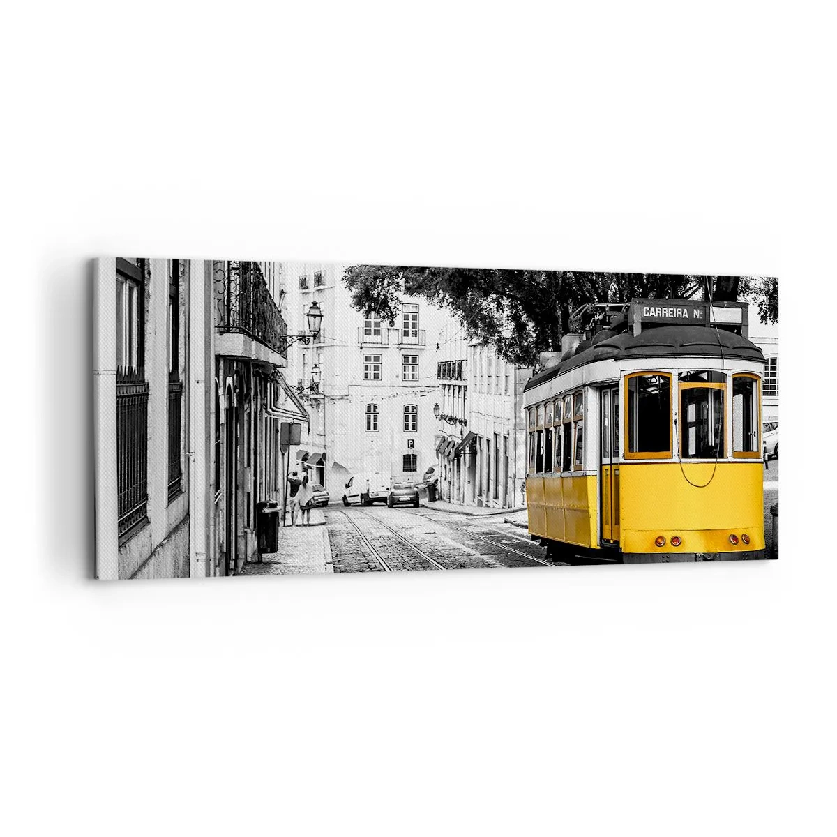 Bild auf Leinwand - Leinwandbild - Und Fado im Hintergrund - 100x40 cm