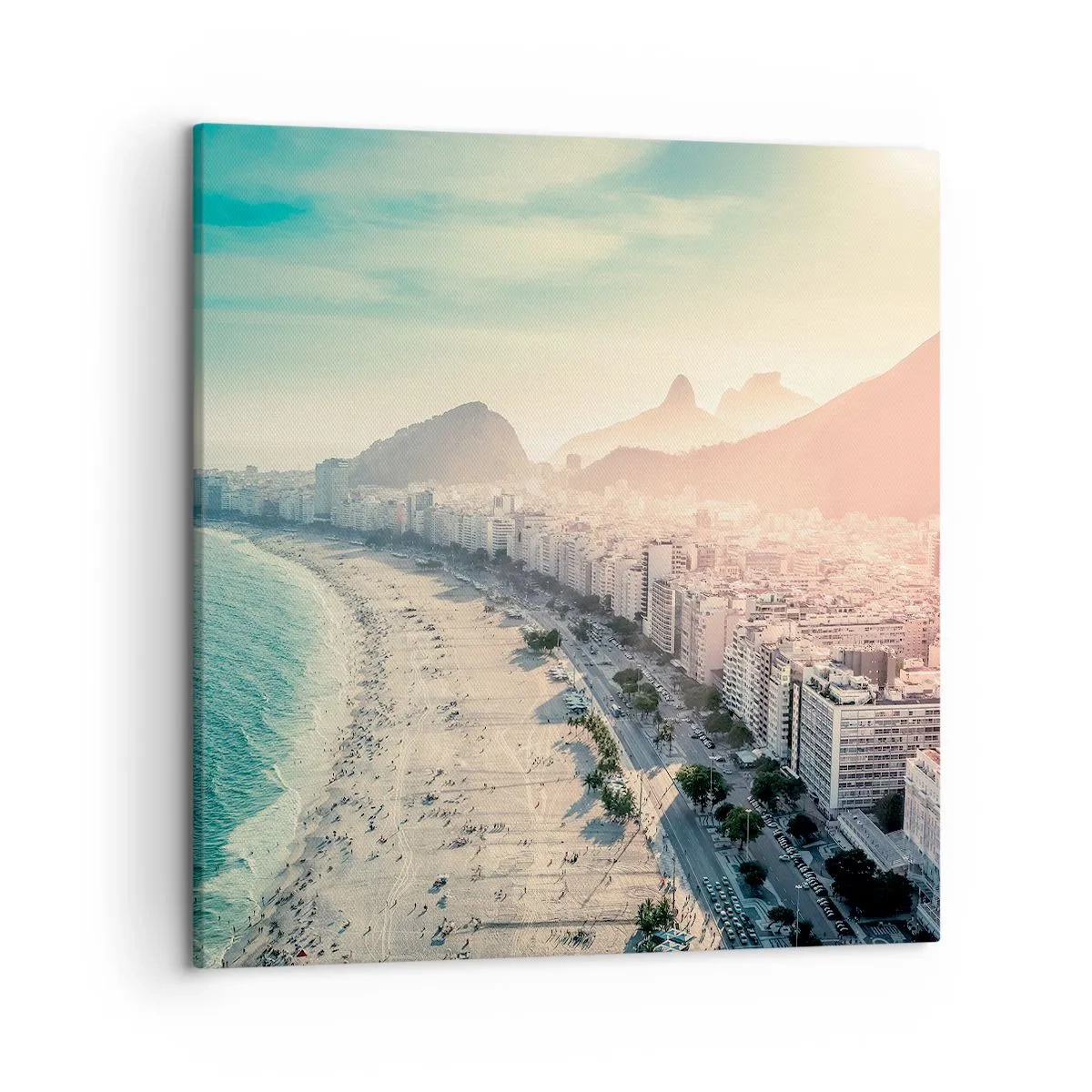 Bild auf Leinwand - Leinwandbild - Ewiger Urlaub in Rio - 50x50 cm