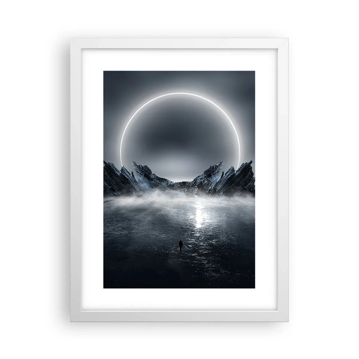 Poster in einem weißen Rahmen - Ende der Geschichte - 30x40 cm