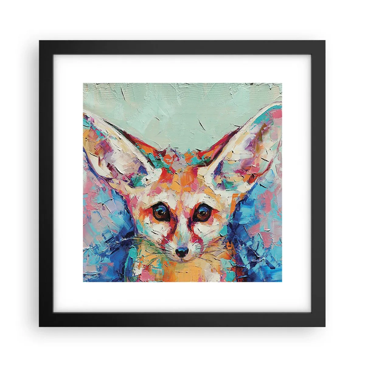 Poster in einem schwarzem Rahmen - Bist du bereit für mich? - 30x30 cm