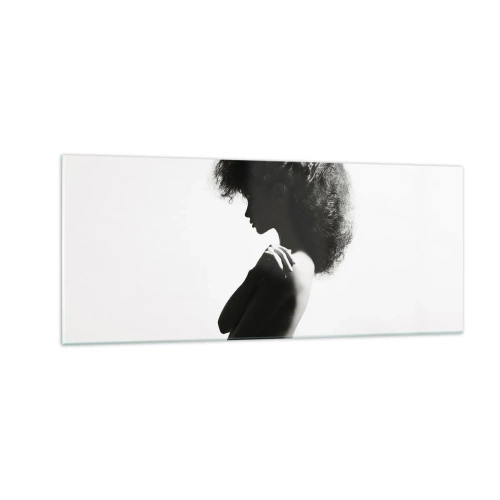 Glasbild - Bild auf glas - Wie eine Blume auf einem schlanken Stiel - 100x40 cm
