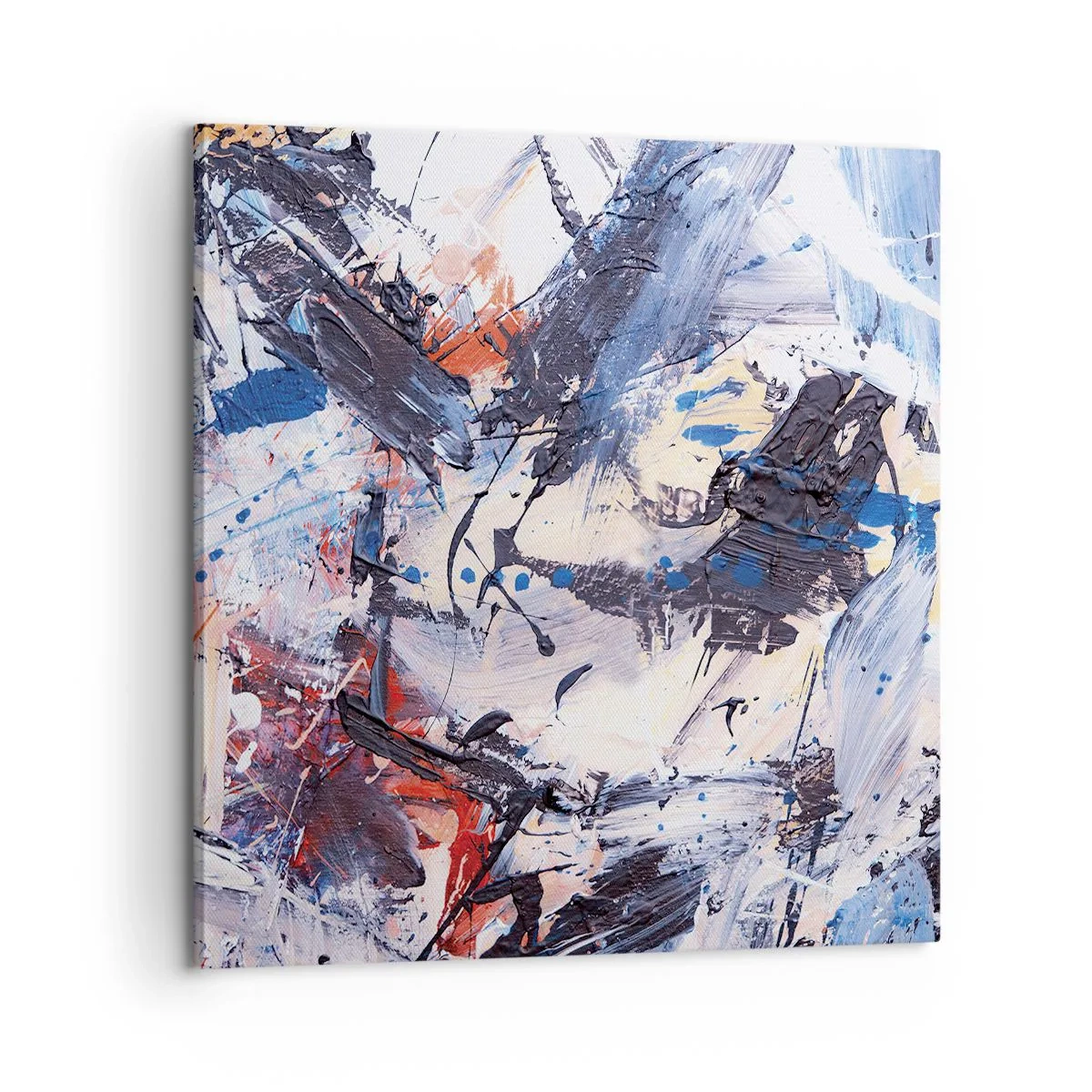 Bild auf Leinwand - Leinwandbild - Verrückter Tanz der Abstraktion - 60x60 cm